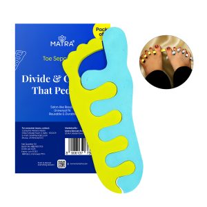 Matra Toe Separator Pedicure Toenail Divider Foot Finger Spacer Nail Polish Protector 2Pc