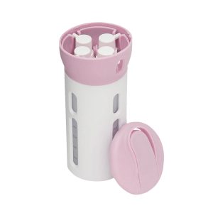 Matra 4-in-1 Travel Dispenser Set Toiletry Pump Bottles Refillable Portable Leakproof 40ml Containers