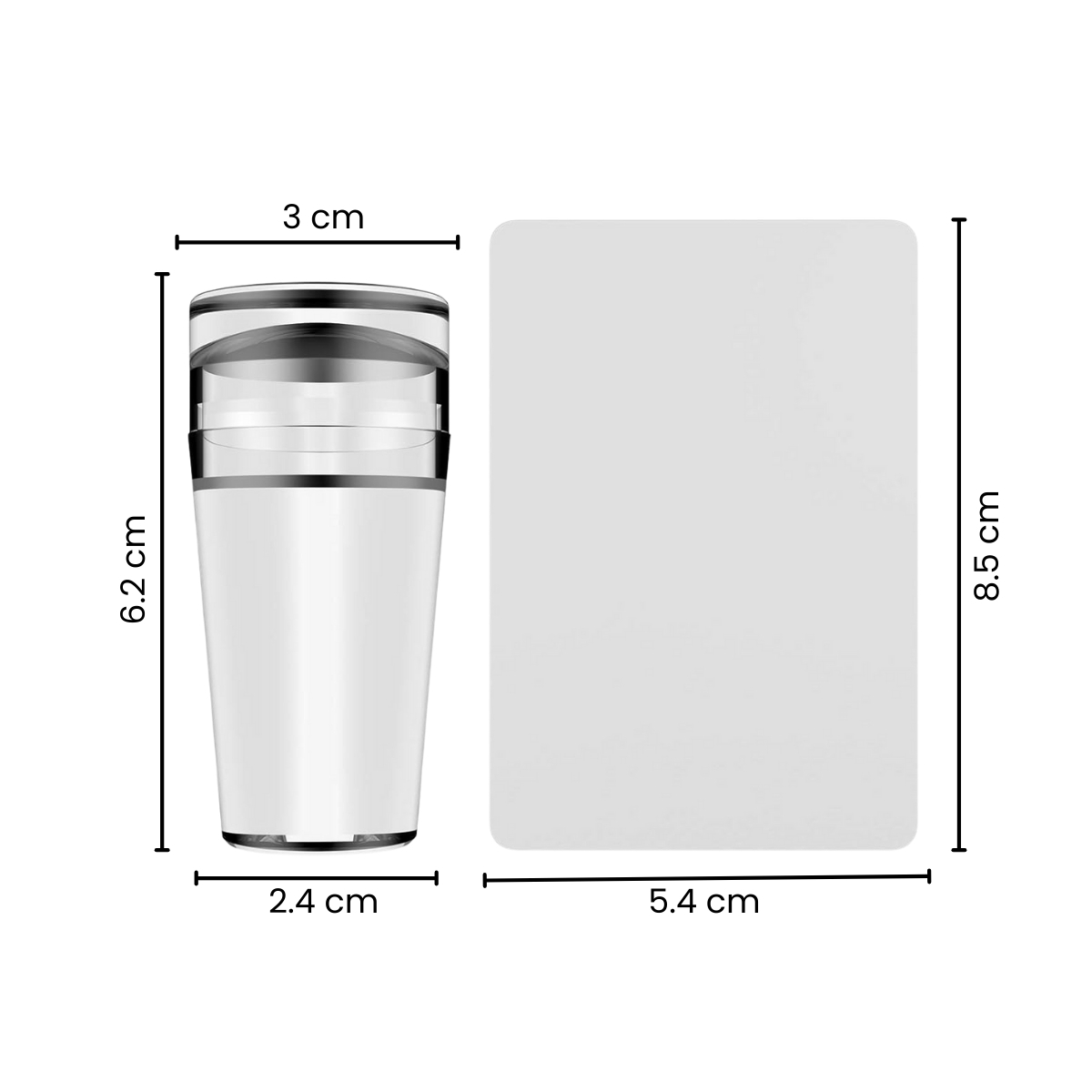 Matra Nail Art Stamper & Scraper French Tip Kit Silicon Stamping Print Manicure Tool Accessories Set - Image 2