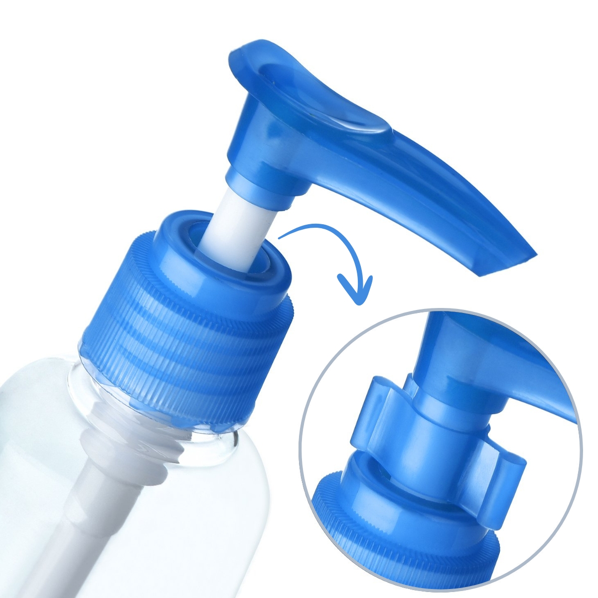 Matra Travel Pump Bottle 75ML Empty Dispenser with Lock for Toiletries Shampoo Lotion RandomColor - Image 3