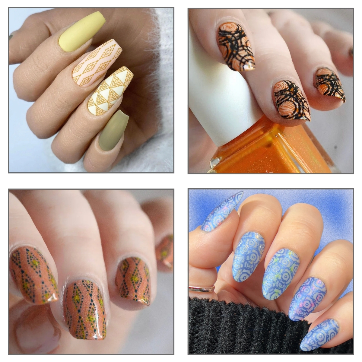 Matra Nail Art Stamper & Scraper French Tip Kit Silicon Stamping Print Manicure Tool Accessories Set - Image 4