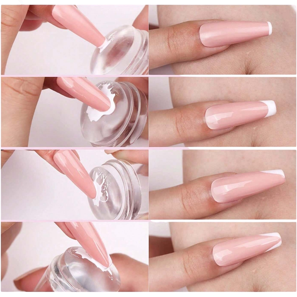 Matra Nail Art Stamper & Scraper French Tip Kit Silicon Stamping Print Manicure Tool Accessories Set - Image 5