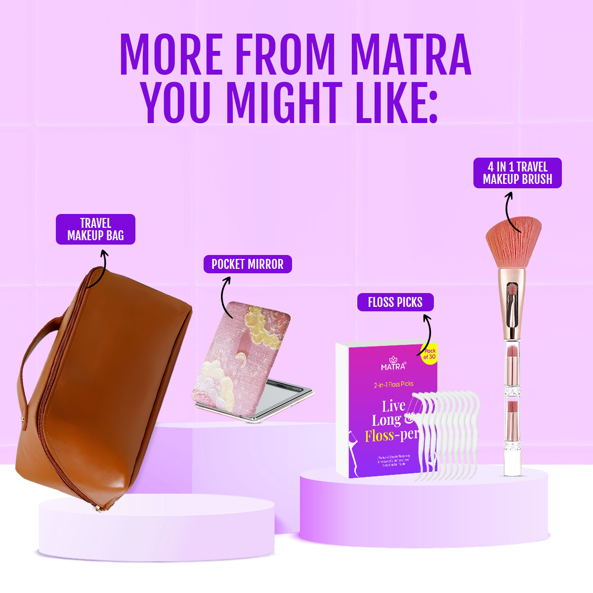 Matra Wash Bag Transparent Travel Toiletry Organizer Makeup Cosmetic Pouch Kit Handle Large Black - Image 8