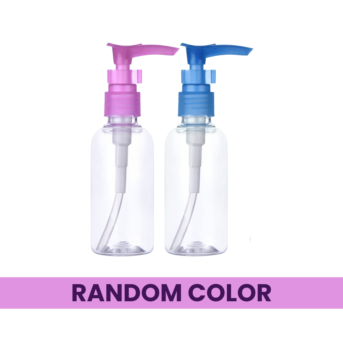 Matra Travel Pump Bottle 75ML Empty Dispenser with Lock for Toiletries Shampoo Lotion RandomColor