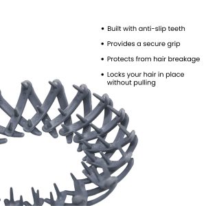 Alternative view of Matra Bird Nest Hair Clip Ponytail Bun Holder Round Claw Band Ball Comb Clutcher Random Colour 2Pc