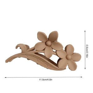 Alternative view of Matra Flower Claw Clip Matte Hair Clutcher Floral Daisy Pin Large Big Clutches Random Colour (4Pc)