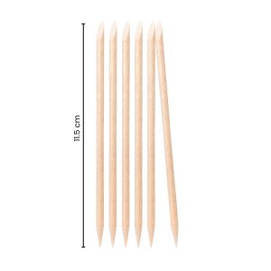 Alternative view of Matra Cuticle Pusher Remover Double-Sided Wood Nail Art Stick Manicure Pedicure Disposable Tool 50Pc