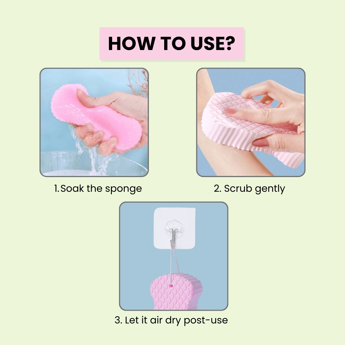 Matra Ultra Soft Bath Sponge Dead Skin Remover Magic Exfoliator Shower Scrubber Children Body Loofah - Image 4