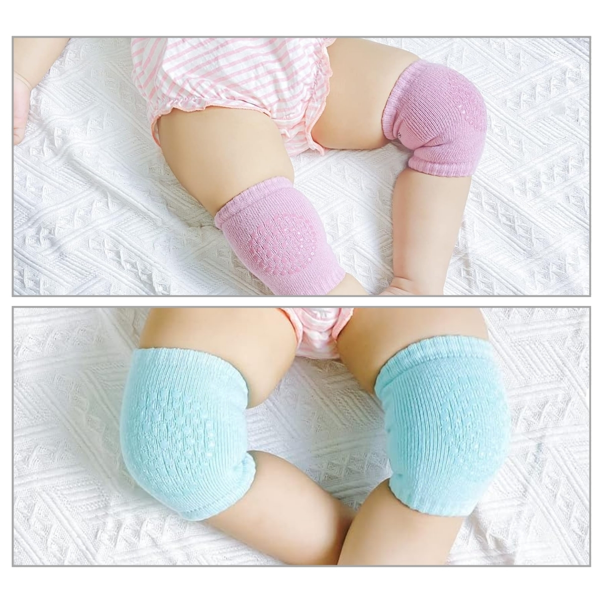 Matra Baby Knee Pads for Crawling Elbow & Kneecap Protective Safety Socks Anti-Slip Soft Protectors (1 Pair) - Image 5
