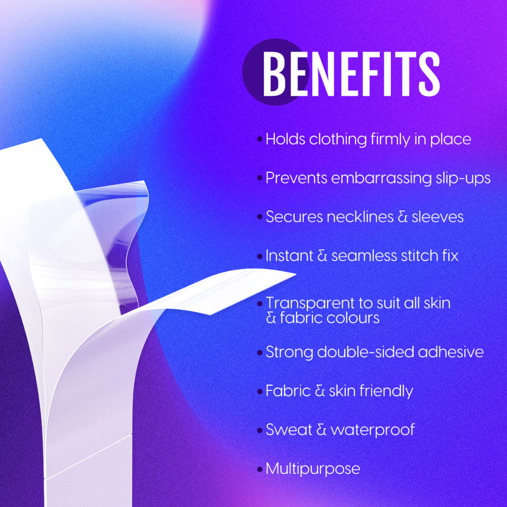 Matra Double-Sided Fashion Tape Invisible Dressing Tape Strips (216Pcs) - Image 2