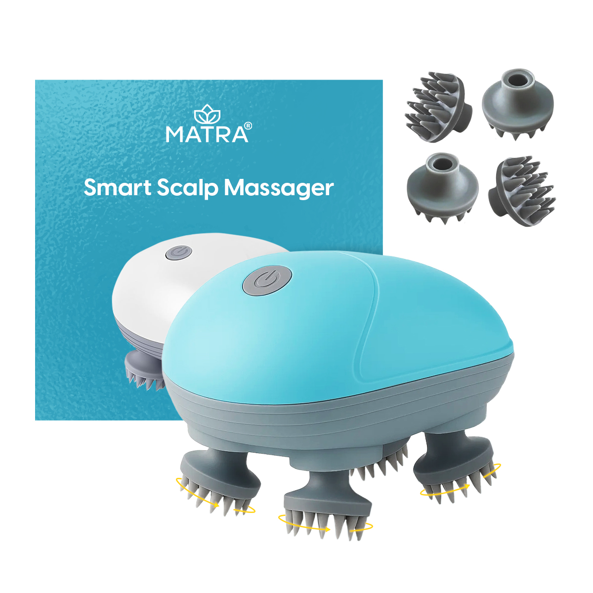Matra Electric Scalp Massager for Hair Growth, Head & Body for Relaxation Rechargeable Handheld