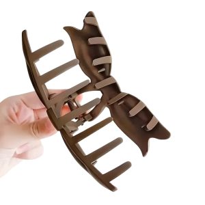 Alternative view of Matra Bow Claw Clip Matte Bowknot Hair Clutcher Non Slip Strong Grip Large Big Clutches Random Color 4pcs