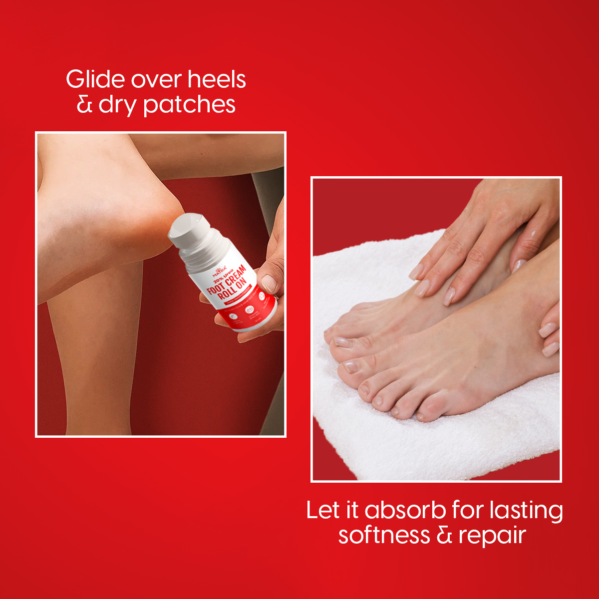 Matra 20% Urea Foot Cream Roll On for Cracked Heels & Dry Feet with Lactic Acid - Softens & Repairs - Image 7