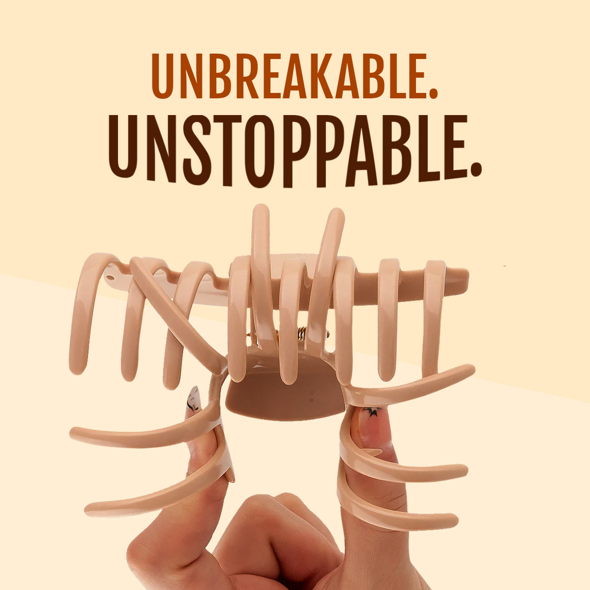 Matra Flexible Claw Clip Unbreakable Hair Clutcher Soft Silicone Large Cloud Big Cozy RandomColor - Image 2