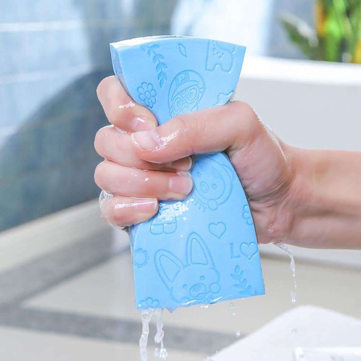 Matra Baby Bath Sponge Soft Dead Skin Remover Body Exfoliating Magic Scrubber Painless Shower Loofah - Image 2