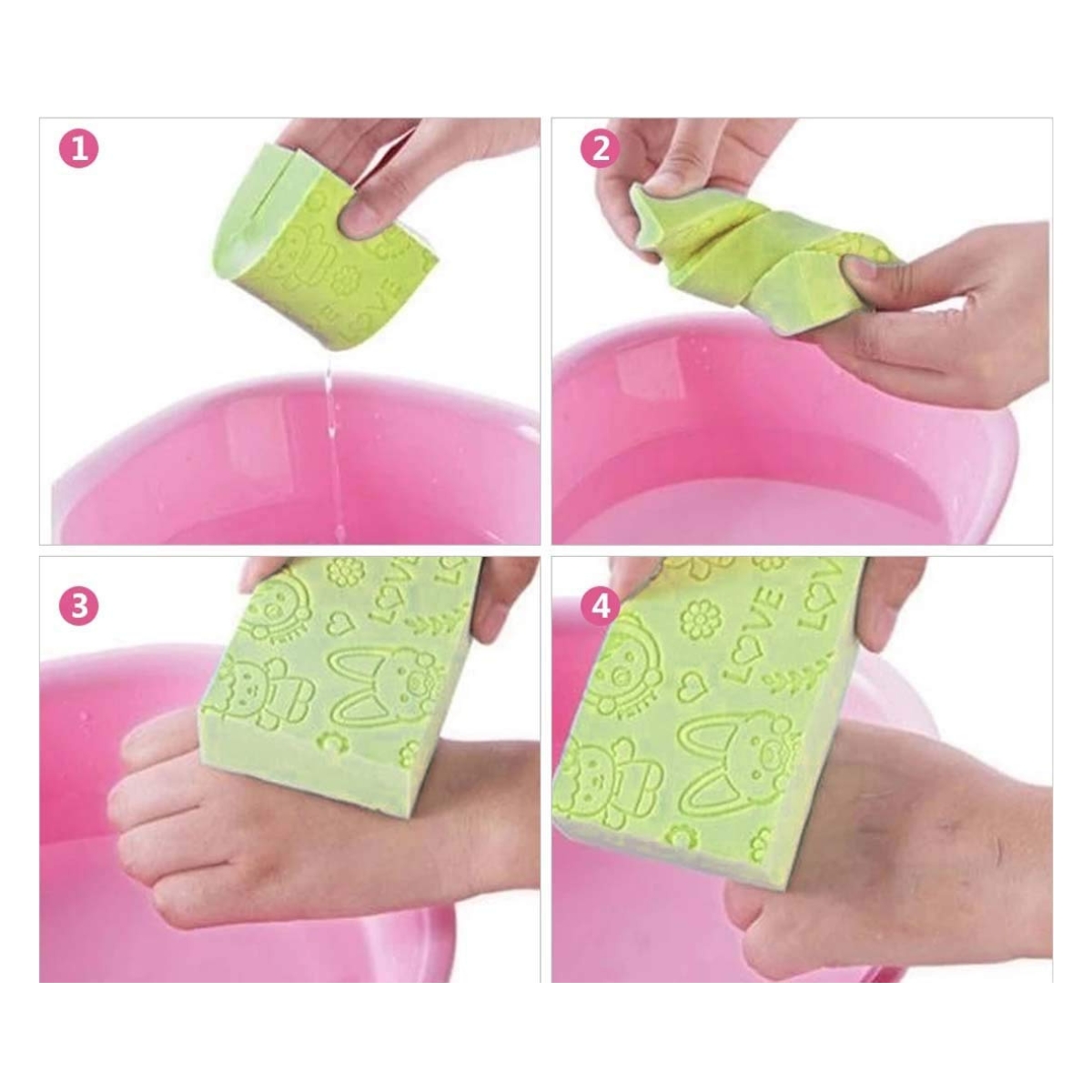 Matra Baby Bath Sponge Soft Dead Skin Remover Body Exfoliating Magic Scrubber Painless Shower Loofah - Image 3