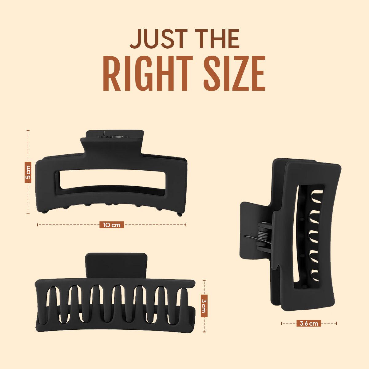 Matra Flexible Claw Clips Unbreakable Squishy Hair Clutcher Soft Cozy Silicone Large Big Cloud 4Pc - Image 4