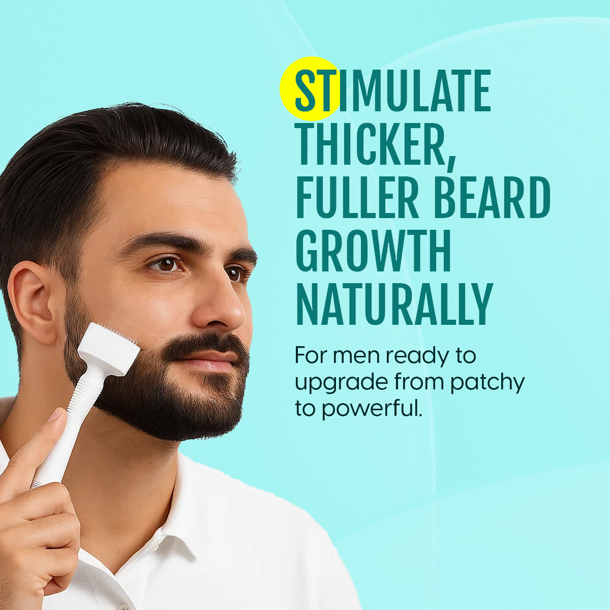 Matra Derma Stamp Skin Roller for Face, Beard & Hair 140 Adjustable Titanium Microneedles 0.25mm-3mm - Image 4