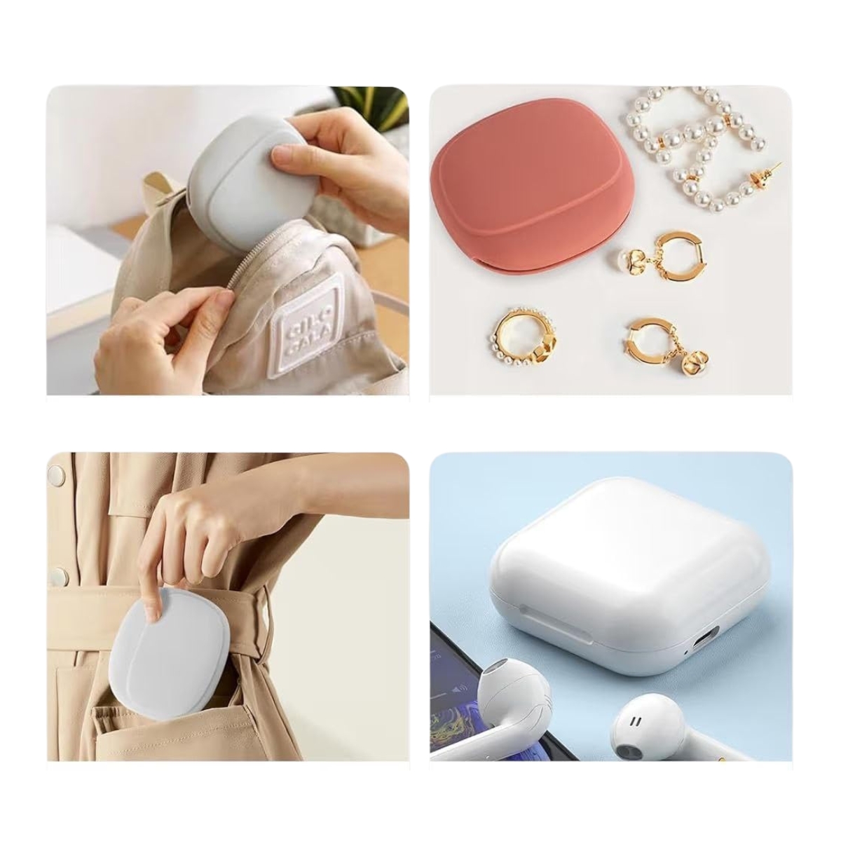 Matra Small Pouch Bag Storage Organizer Multiuse Travel Holder Case for Makeup, Lipsticks, Earphones - Image 4