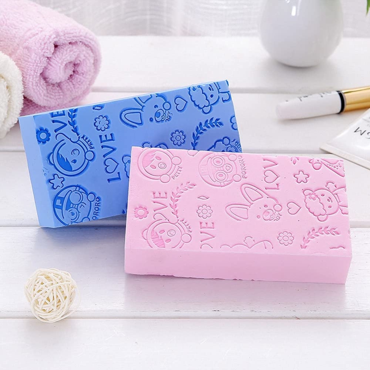 Matra Baby Bath Sponge Soft Dead Skin Remover Body Exfoliating Magic Scrubber Painless Shower Loofah - Image 6