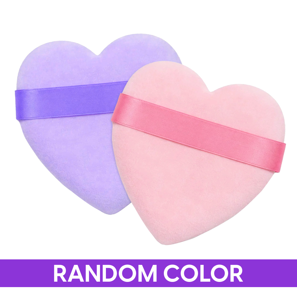 Matra Makeup Powder Puff Heart Shaped Blender Beauty Sponge Triangle Compact Setting Applicator