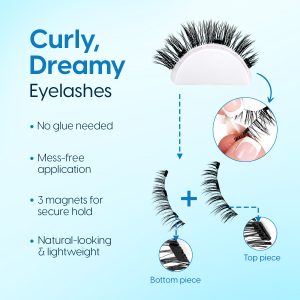 Alternative view of Matra False Magnetic Eyelashes & Applicator - No Glue Needed, Natural-looking & Reusable Fake Lashes