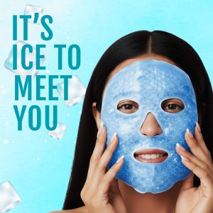 Alternative view of Matra Ice Face Mask with Cooling Gel for Facial Puffiness, Reduced Dark Circles & Under Eyes (Blue)