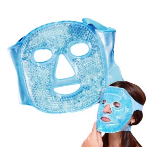 Matra Ice Face Mask with Cooling Gel for Facial Puffiness, Reduced Dark Circles & Under Eyes (Blue)
