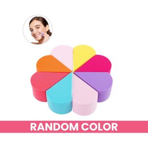 Matra Mini Makeup Wedges Sponges Beauty Puff Blenders Small Cosmetic Triangle Shaped Applicators 8Pc