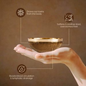 Alternative view of Matra Kansa Vatki Foot Massager Ayurvedic Bronze Bowl Wand Cup for Detox - Massage Tool for Feet