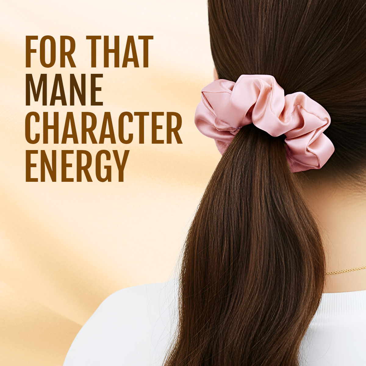 Matra Large Satin Scrunchie Silky & Soft Premium Hair Tie Rubberband - Anti Hair Breakage (Pink) - Image 5