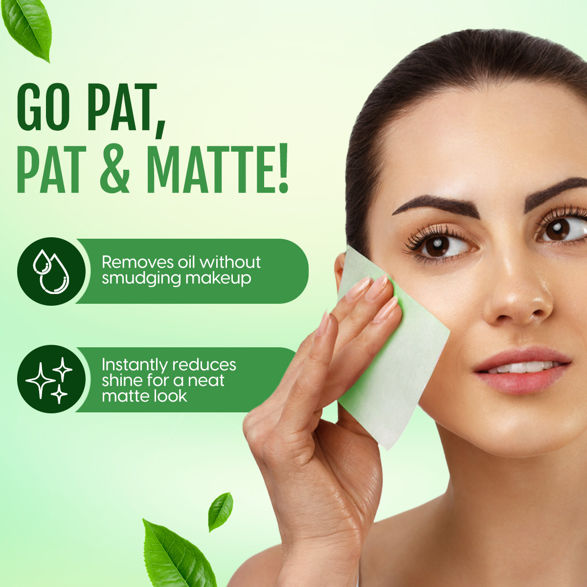 Matra Oil Control Blotting Sheets - Absorbing Paper for Oily Face, Sweat Remover, Mattifying Tissues (50pcs) - Image 5