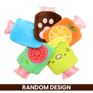 Matra Hot Water Bag with Soft Cute Cover Kid-friendly Small Bottle Heat Pad Travel Hand Bed Warmer