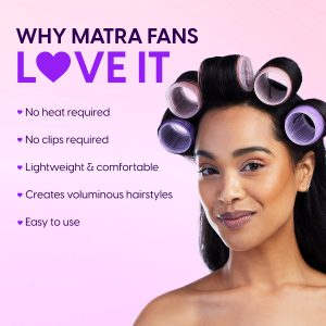 Alternative view of Matra Hair Rollers Self-Grip Heatless Velcro Curlers for Curling, Volumizing, Blowout Large Set 6Pc