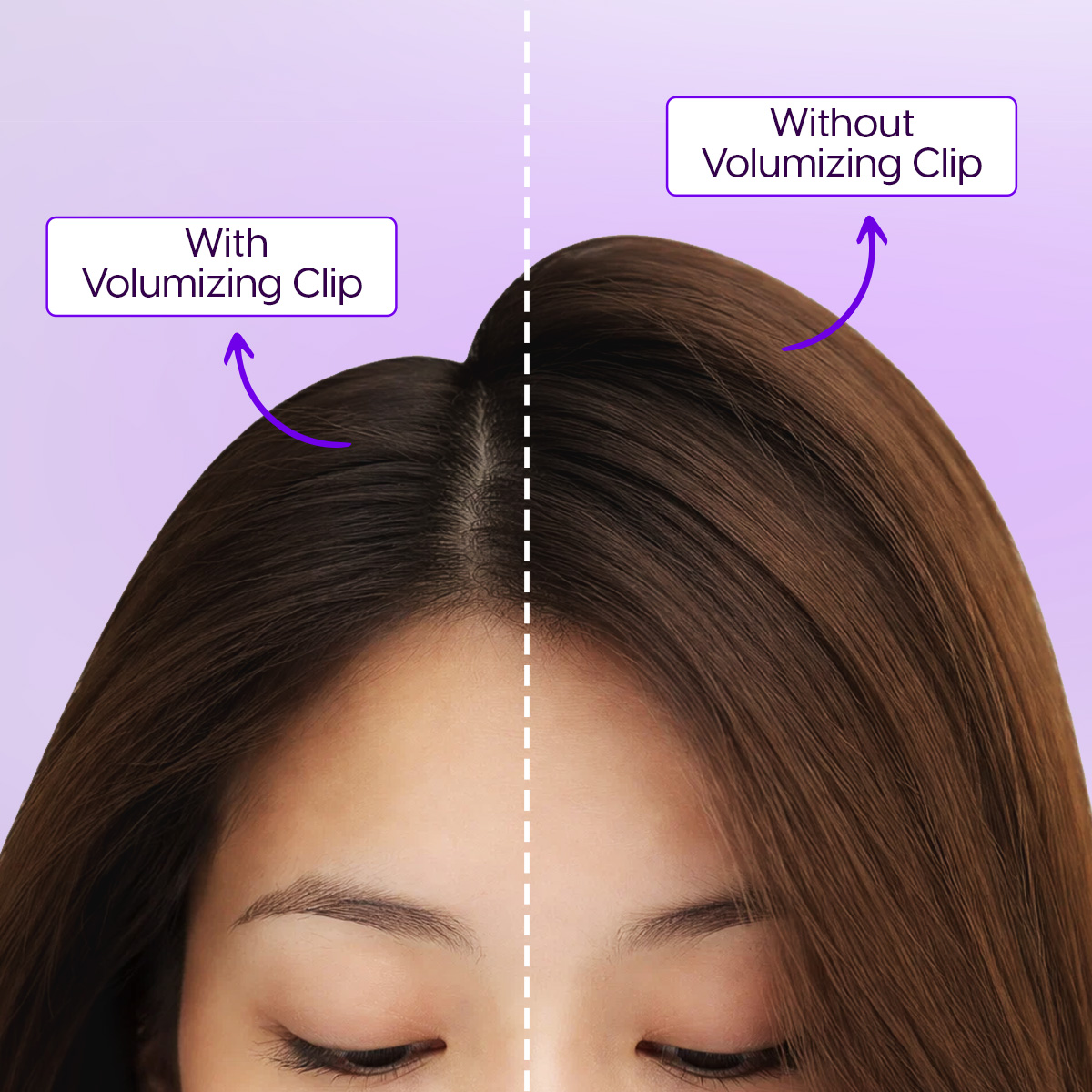 Matra Hair Volumizing Root Lifting & Sectioning Clips - Blow Dry Velcro Curler Bangs Styling Rollers (4pcs - 2each) - Image 5