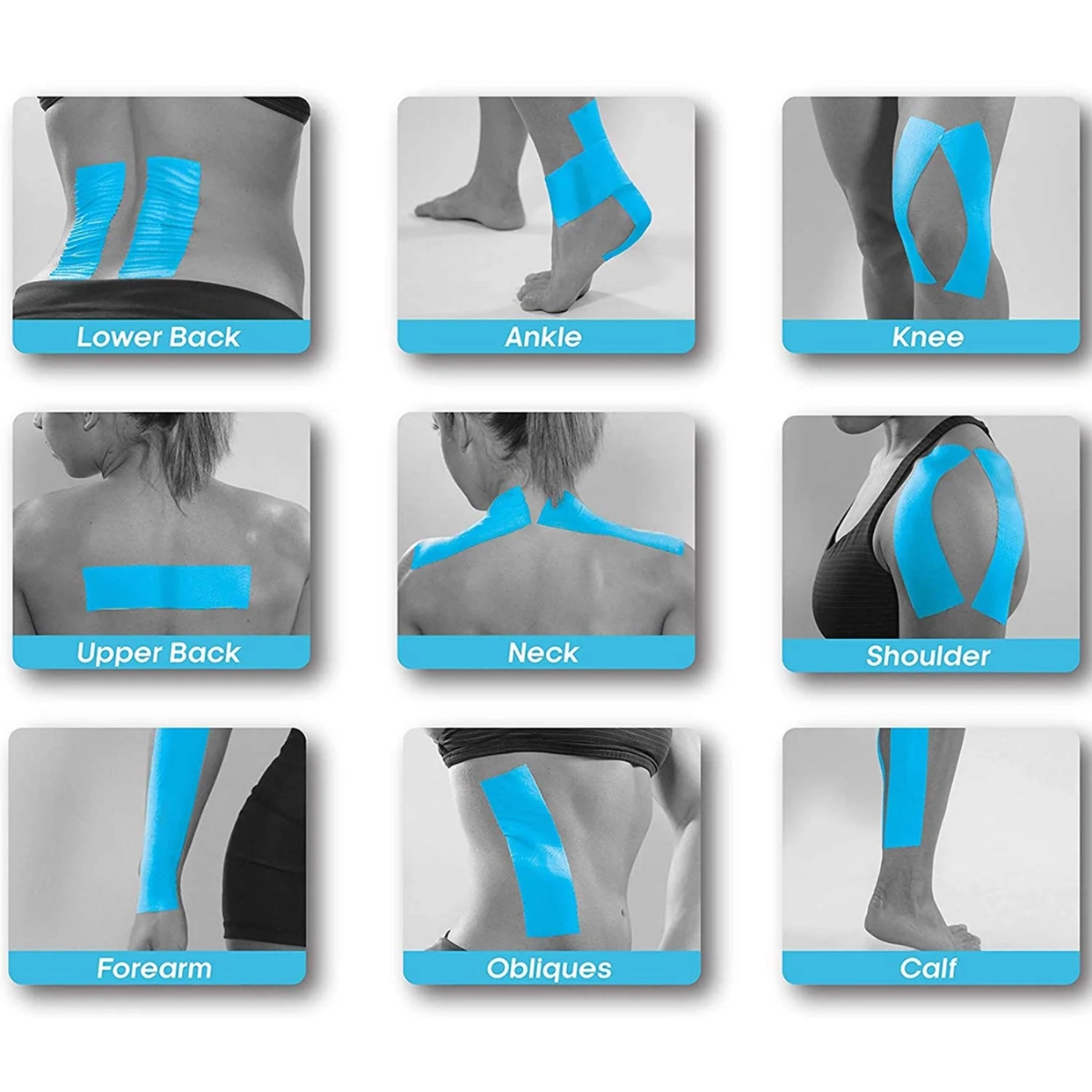 Matra Kinesiology Tape for Pain Relief, Physiotherapy, Sports Injury, Muscle Support Patches Bandage - Image 7