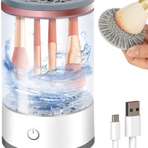 Matra Makeup Brush Cleaner Machine Electric Automatic Face Brushes Washing Tool with Holder & Dryer