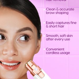 Alternative view of Matra Facial Hair Remover Eyebrow Face & Upperlips Trimmer Razor - Painless & Rechargeable for Women