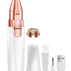 Matra Facial Hair Remover Eyebrow Face & Upperlips Trimmer Razor - Painless & Rechargeable for Women