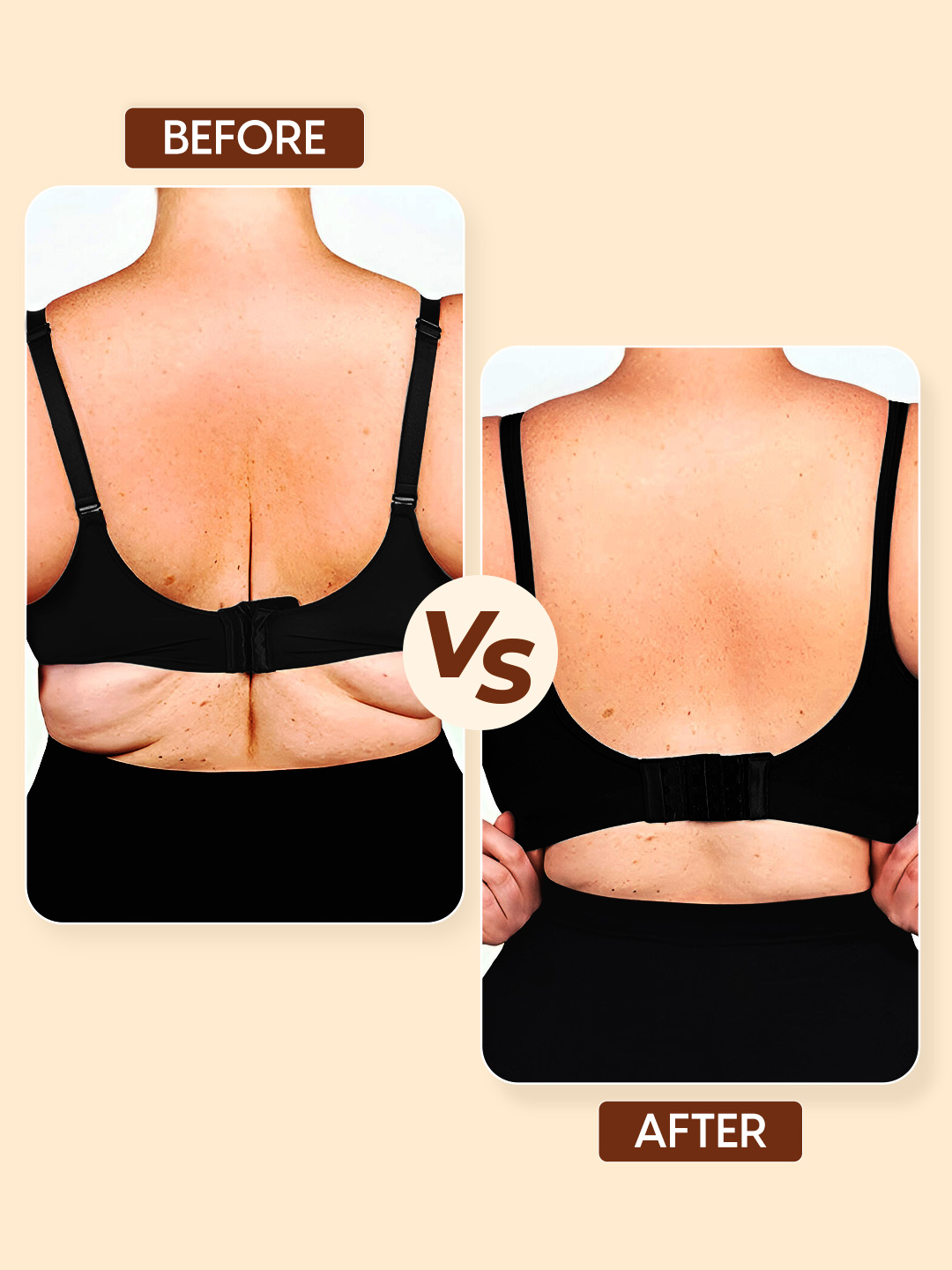 Matra Bra Extender Stretchable Elastic Extension Adjustable Strap 4 Hook 4 Eye (Black) - Image 3