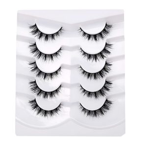 Matra False Eyelashes Natural Looking 3D Fake Lashes Set Lightweight, Long Volumizing Reusable 10Pcs