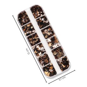 Alternative view of Matra Nail Art Glitter Sequins Kit Sticker Charms Manicure Set Accessories for Press Stick On Nails