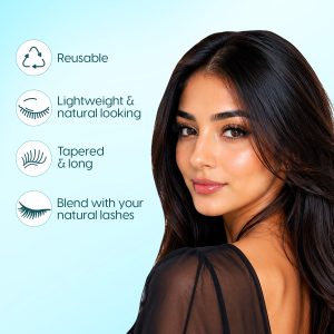 Alternative view of Matra False Eyelashes Natural Looking, Long, Dramatic, Volumizing & Fluffy Fake 3D Lashes (Reusable) 2 Set