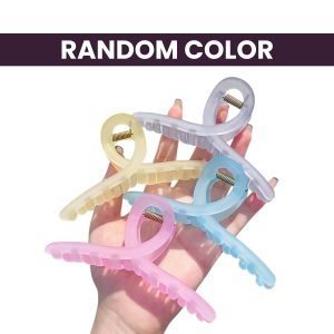 Alternative view of Matra Hair Claw Clip Butterfly Loop Pastel Clutcher Big Large Jelly Clutches Gift Set Pack 4Pc