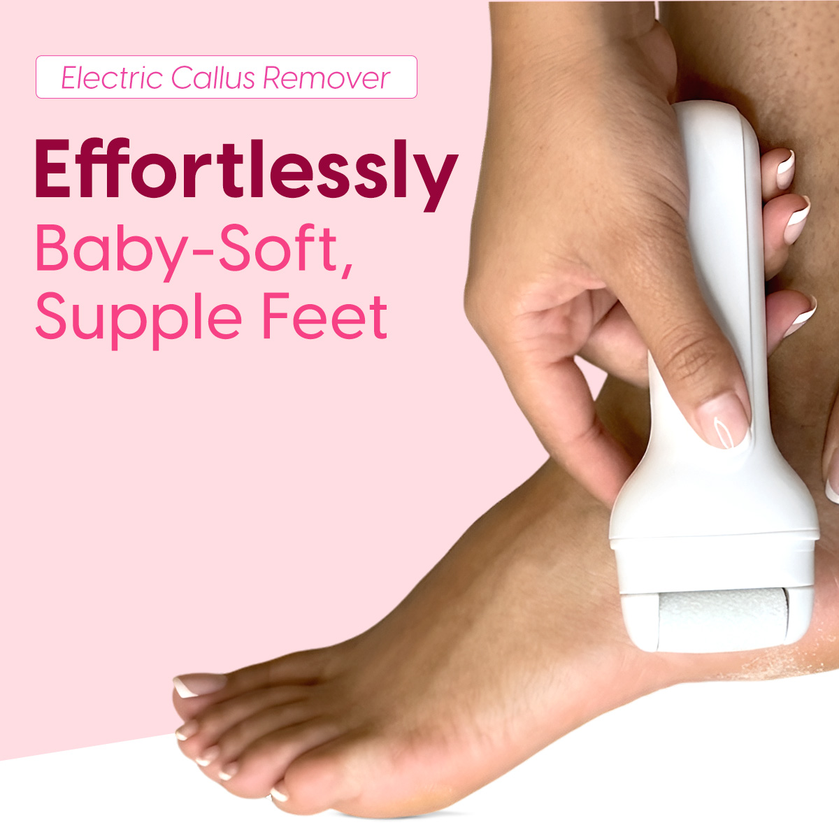 Matra Callus Remover Electric Foot Filer Exfoliator Soft Feet Scrubber - Rechargeable Pedicure Tool - Image 4