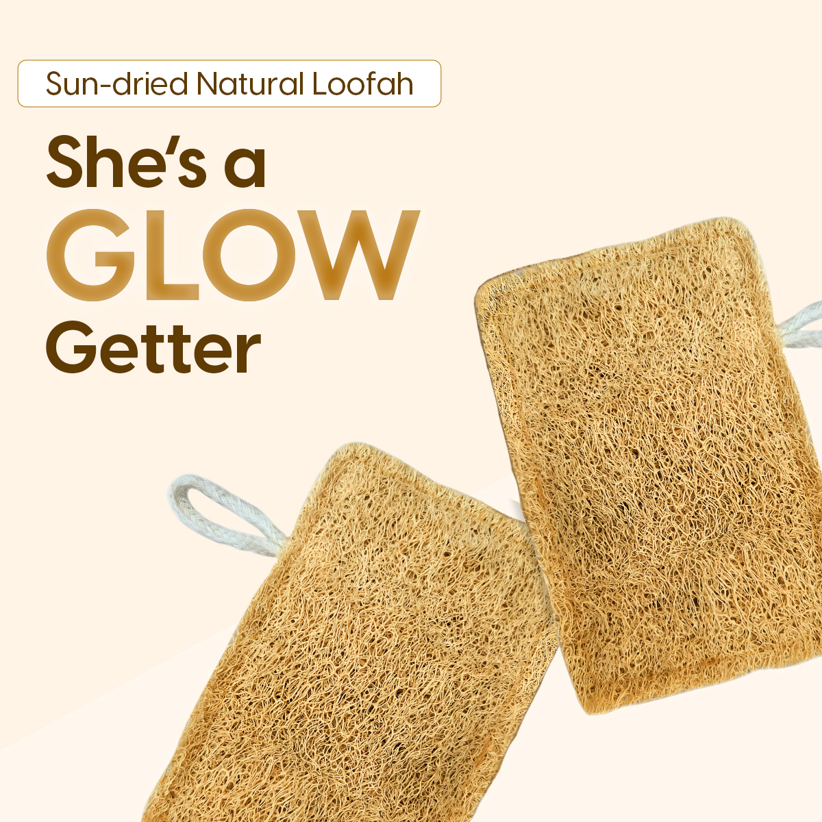 Matra Natural Sun Dried Bath Loofah Body Scrubber Shower Sponge for Deep Cleanse, Glow & Exfoliation - Image 4
