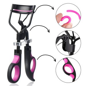 Alternative view of Matra Premium Eyelash Curler Makeup Tool with Rubber Pad for Mascara, Lifted Natural & False Lashes