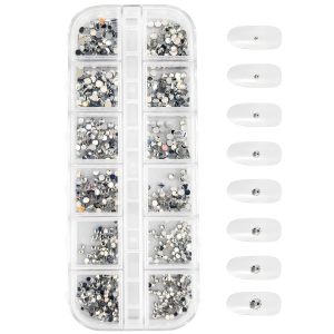 Matra Nail Art Rhinestones Gems Charms Kit Stickers Set Manicure Press On Stick On Nails Accessories