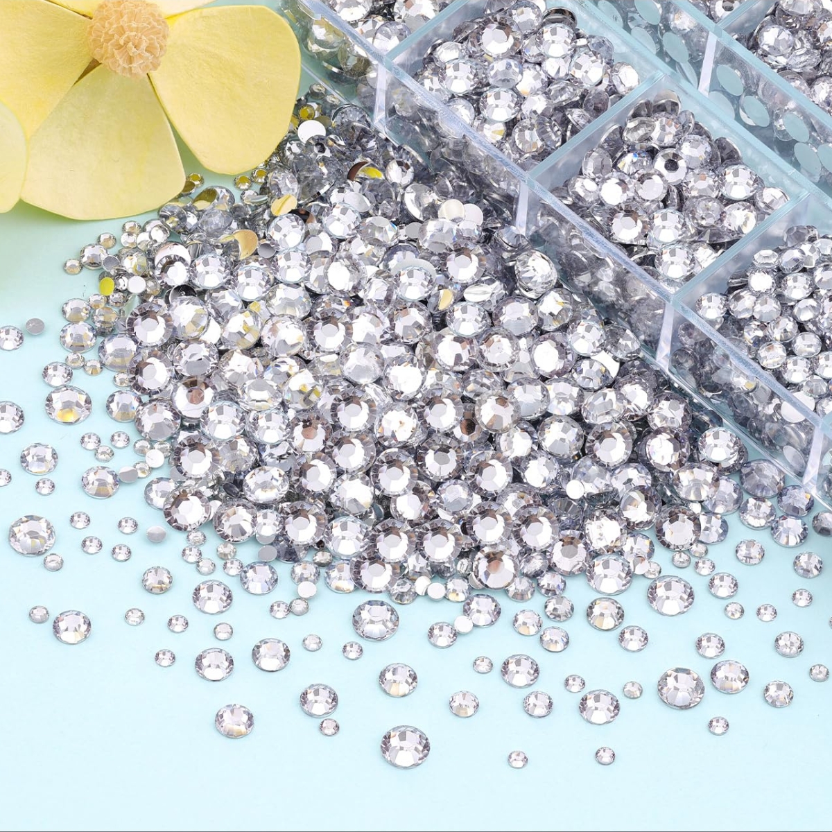 Matra Nail Art Rhinestones Gems Charms Kit Stickers Set Manicure Press On Stick On Nails Accessories - Image 5