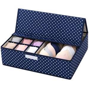 Matra Foldable Storage Box Drawer Organizer for Closet Undergarments Bras Panty Socks Ties Lingerie